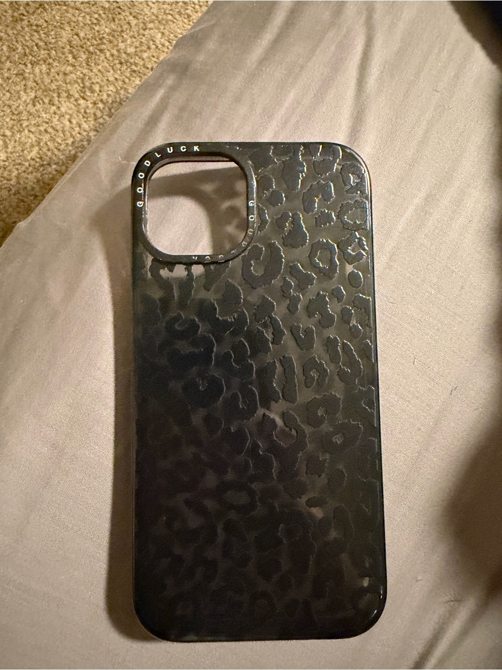 Amazon Black Leopard Print Phone Case